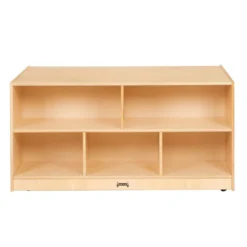 Double-Sided Mobile Shelf Storage Island