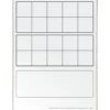 Double Ten-Frame Dry Erase Two-Sided 12 x 9 Boards - Set of 6