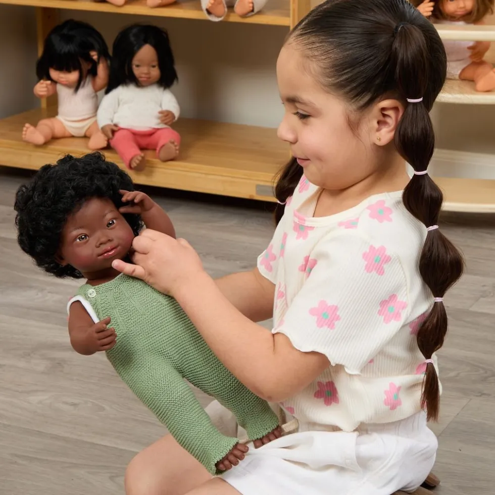 Down Syndrome 15" Doll African Girl