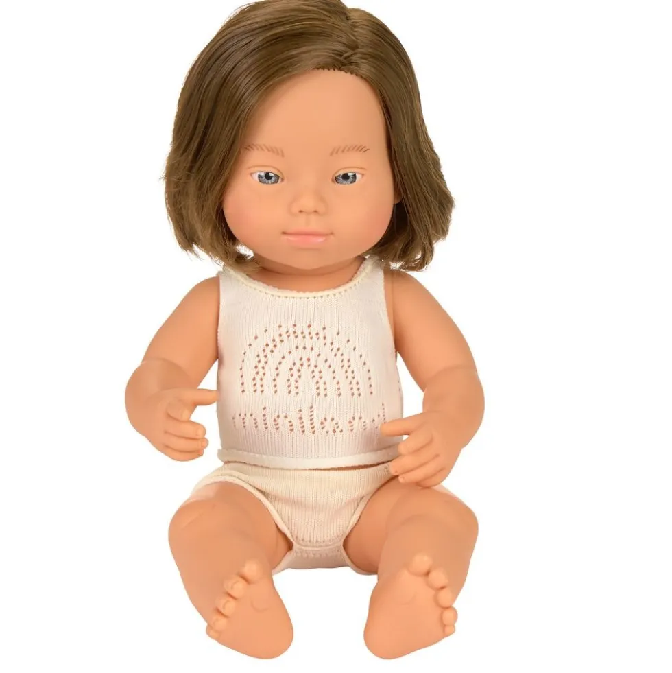 Down Syndrome 15" Doll Caucasian Girl