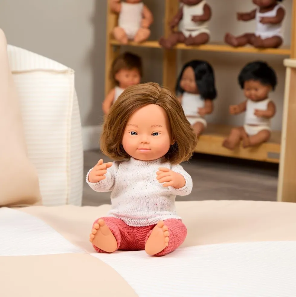 Down Syndrome 15" Doll Caucasian Girl