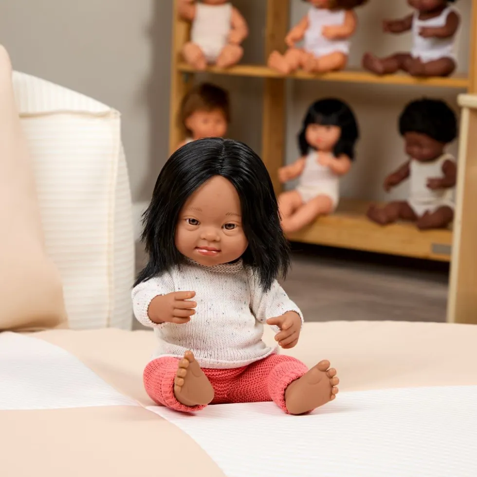 Down Syndrome 15" Doll Hispanic Girl