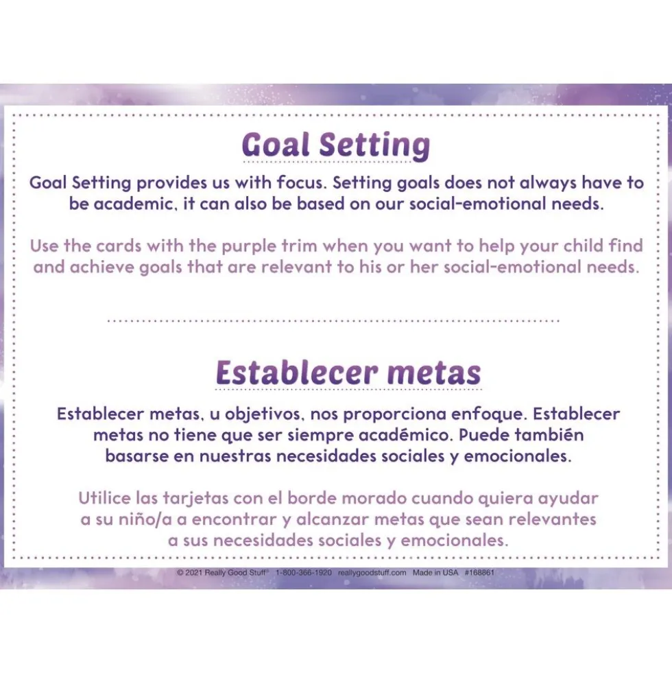 Dual Language SEL Conversation Cards For Home (Lenguaje Dual - Tarjetas de Conversación para el Hogar) - 18 Cards