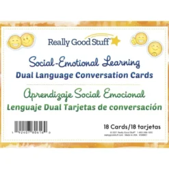 Dual Language SEL Conversation Cards For Home (Lenguaje Dual - Tarjetas de Conversación para el Hogar) - 18 Cards