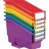 Durable Book & Binder Holders + Stabilizer Wing & Label Holder, Set of 6 - Primary