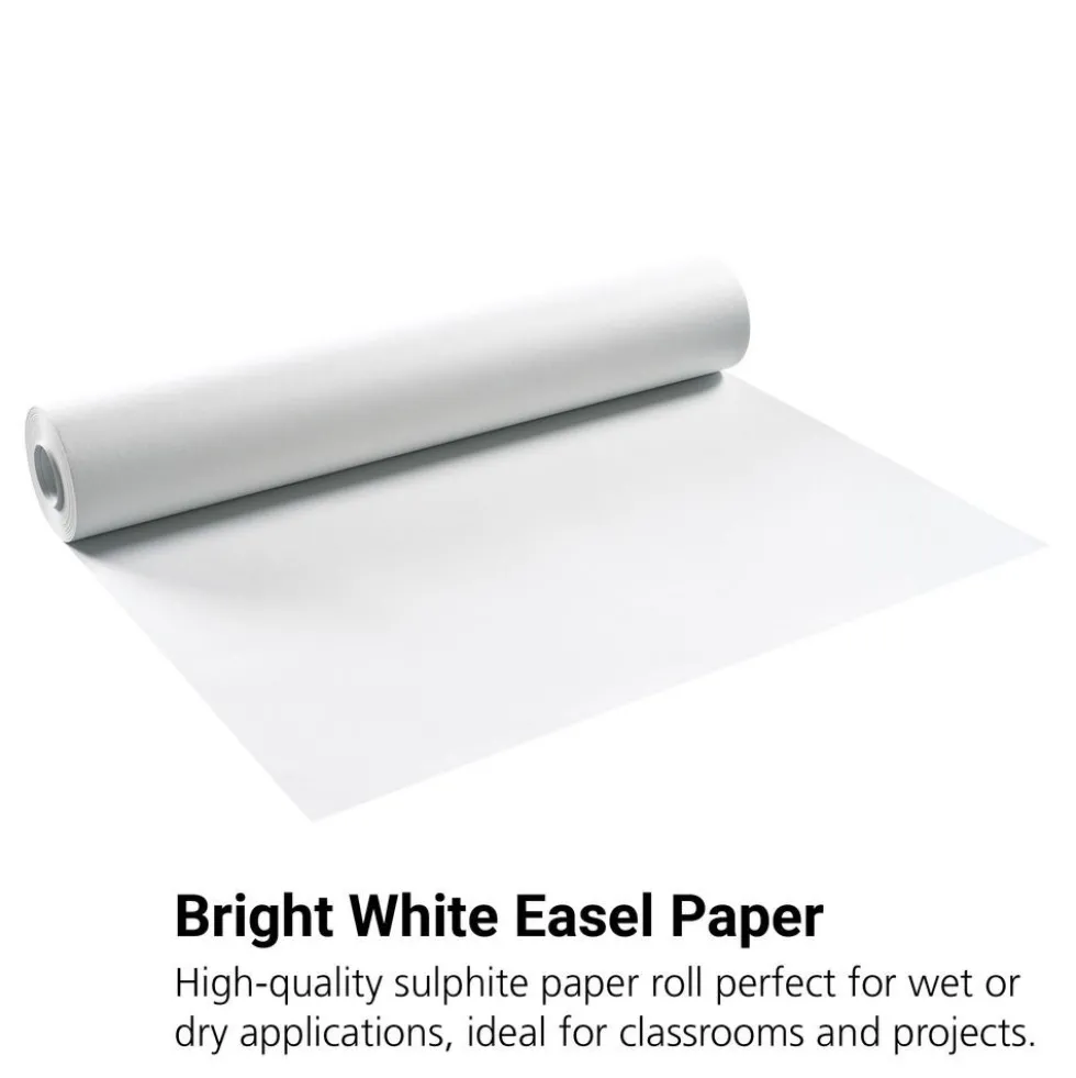 Easel Paper Roll, Bright White High Quality Sulphite Paper ideal for wet or dry applications, 18" x 100'