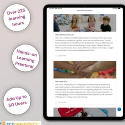 ECE University Childcare Staff Training - Online Course Library (Up to 50 Users)