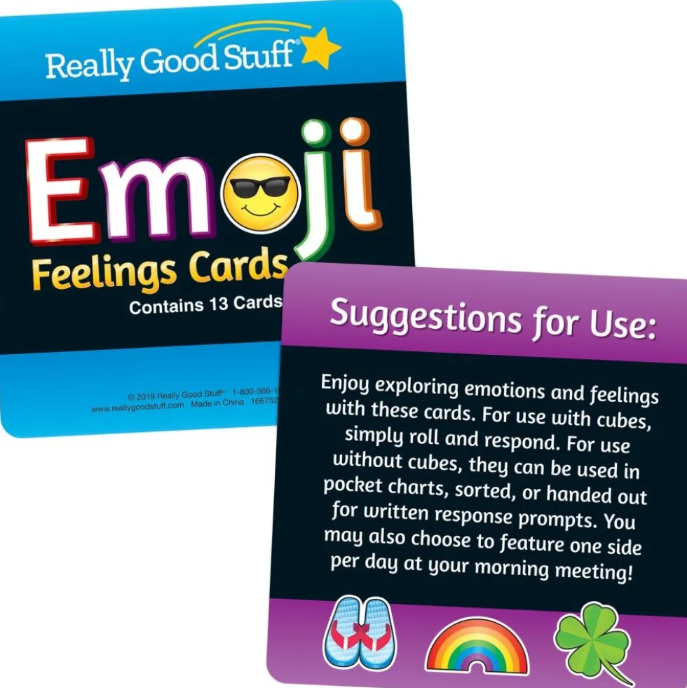 Emoji Feelings Cards - Laminated - Set of 12