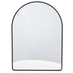Environments® Arched Wall Hanging Acrylic Mirror with Wood Frame - Black