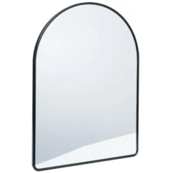 Environments® Arched Wall Hanging Acrylic Mirror with Wood Frame - Black