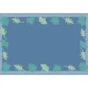 Environments® Blue Leaf Carpet - 6' x 9'