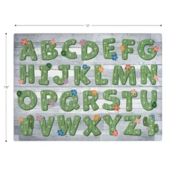 Environments® Cactus Alphabet Rug 7’ 6” x 12’