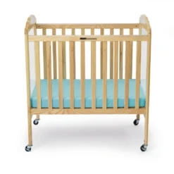 Environments® Compact Adjustable Clear View Crib with Mattress