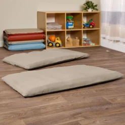 Environments® DreamStages™ Rest Mat Cotton Sheets - Taupe - Set of 6