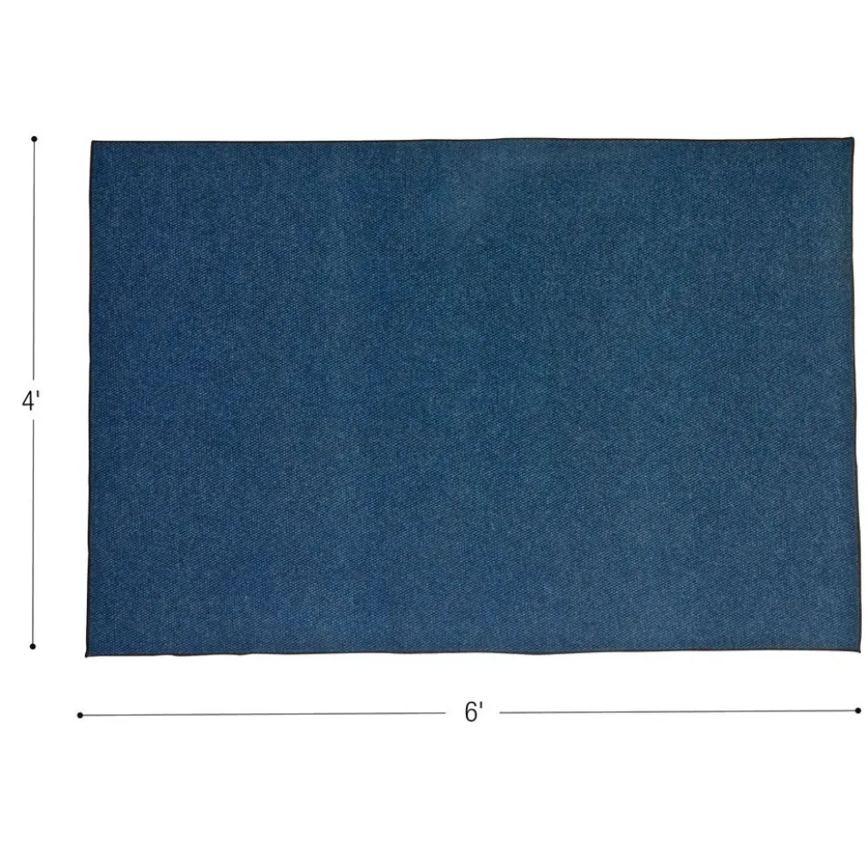 Environments® Dunes Indoor/Outdoor Carpet 4' x 6' - Mariner Blue