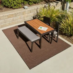 Environments® Dunes Indoor/Outdoor Carpet 6' x 9' - Rustic Redwood