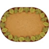 Environments® Earthtones Leaf Places Carpet - 8'3" x 11'8" Oval