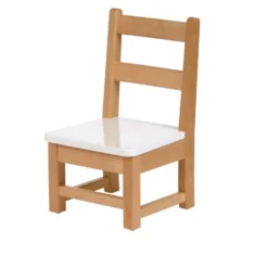 Environments® Ladderback White & Natural Toddler Chair, 8