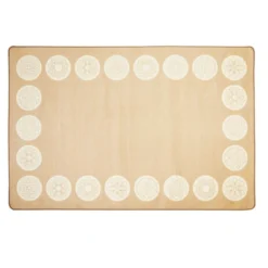 Environments® Mandala Sit Spot 6' x 9' Border Pixel Perfect Carpet