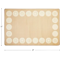 Environments® Mandala Sit Spot 6' x 9' Border Pixel Perfect Carpet