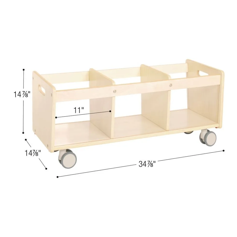 Environments® Mobile 12"H Storage Center - Assembled