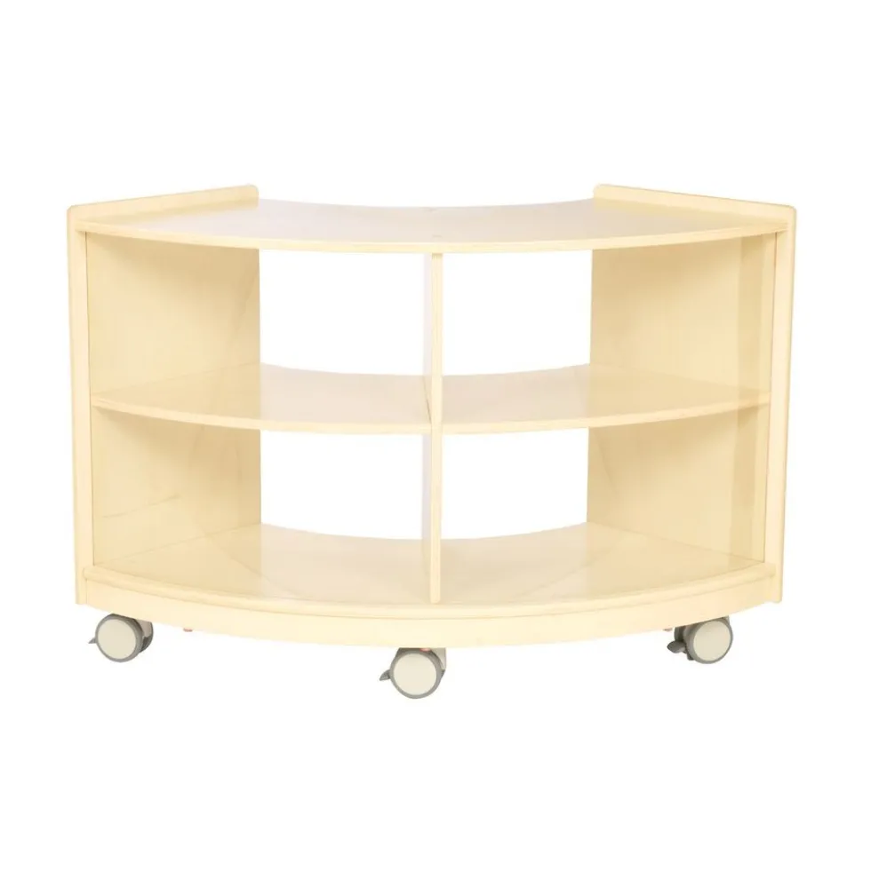 Environments® Mobile Toddler Curved Storage Unit - Assembled