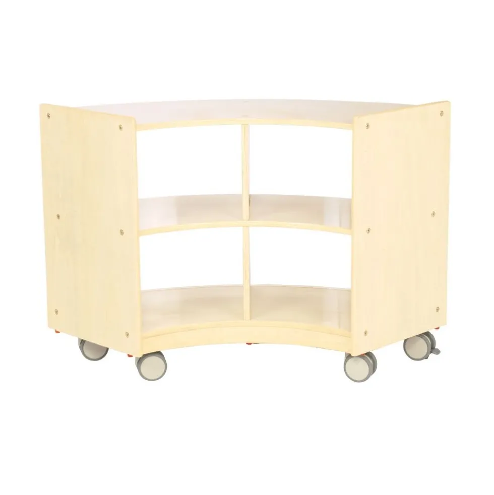 Environments® Mobile Toddler Curved Storage Unit - Assembled