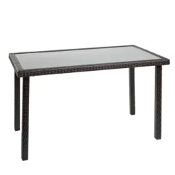 Environments® Outdoor Smooth Top Wicker Table - 21