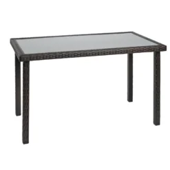 Environments® Outdoor Smooth Top Wicker Table -26