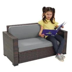 Environments® Outdoor Wicker Sofa (Preschool Height)