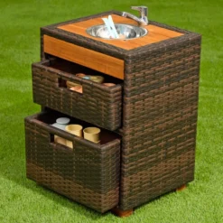 Environments® Outdoor Wicker Sink