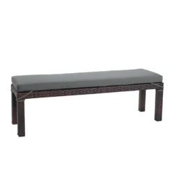 Environments® Outdoor Wicker Bench (Preschool Height)