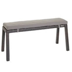 Environments® Outdoor Wicker Bench (School Age Height)