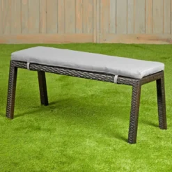 Environments® Outdoor Wicker Bench (School Age Height)