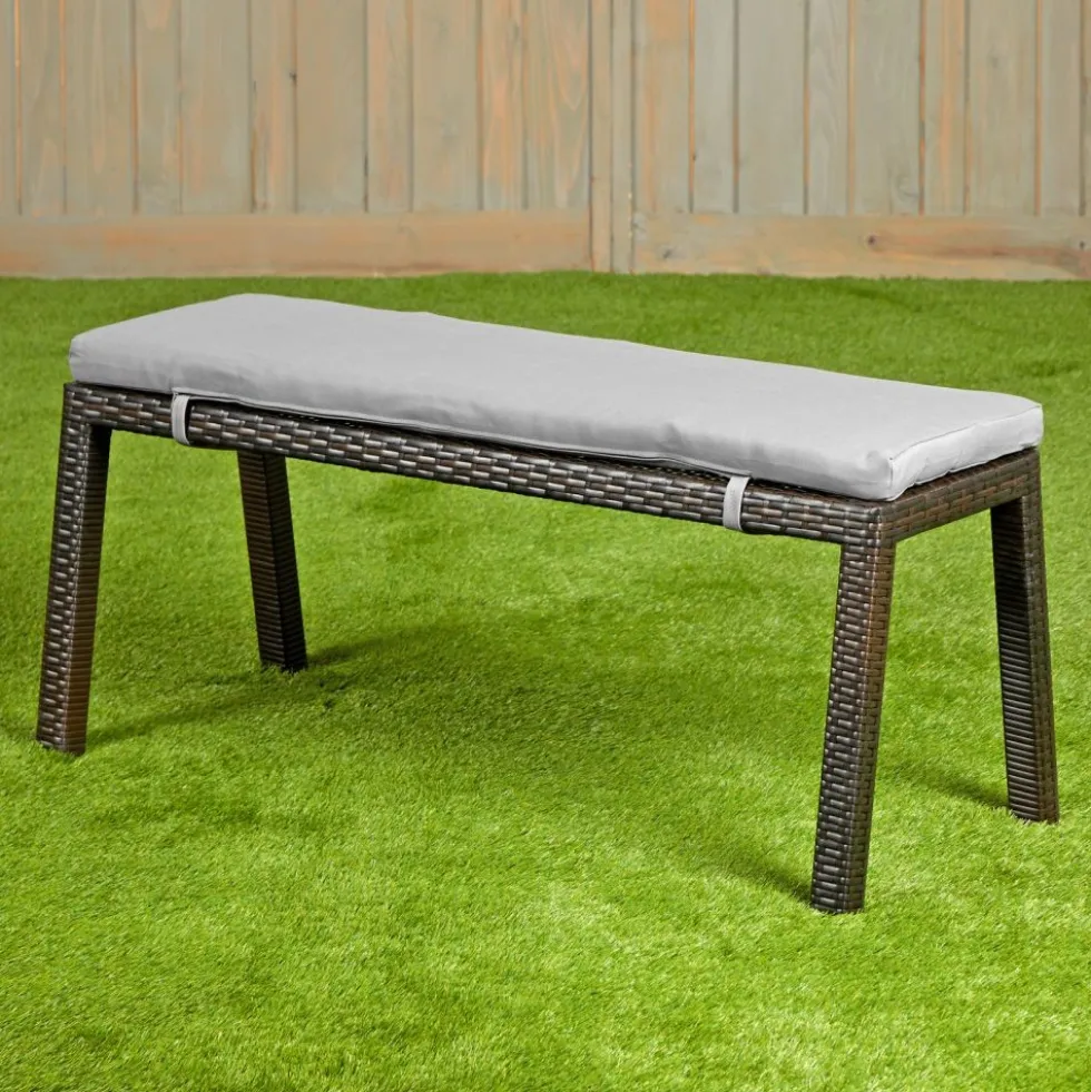 Environments® Outdoor Wicker Bench (School Age Height)