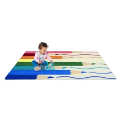 Environments® Pencil Brights Rug 3’11