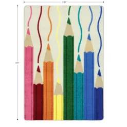 Environments® Pencil Brights Rug 3’11