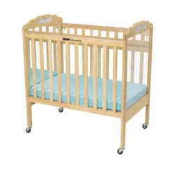 Environments® Safe-T-Side® Clear View/Mirror Crib with Mattress