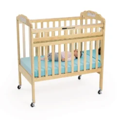 Environments® Safe-T-Side® Clear View/Mirror Crib with Mattress