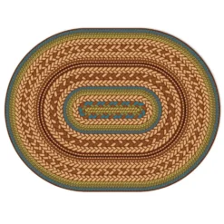 Environments® Small EarthTextures™ Braid Carpet - 4' 5" x 5' 10" Oval