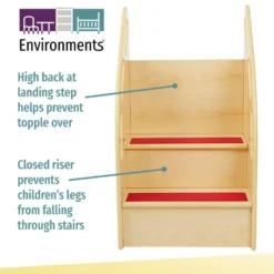 Environments® Step-Up Wood Toddler Stairs & Toddler Tower