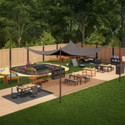 Environments® TerraTough™ Outdoor Rectangle Shade Canopy - 16 ft x 20 ft
