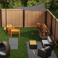 Environments® TerraTough™ Outdoor Triangle Shade Canopy - 12 ft x 12 ft x 12 ft
