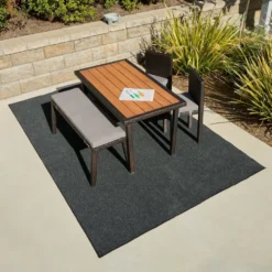 Environments® Tides Indoor/Outdoor Carpet 6' x 9' - Stormy Sea