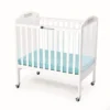 Environments® White Compact Adjustable Clear View Crib with Mattress