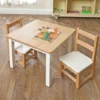 Environments® White & Natural Toddler Chair & Table Set
