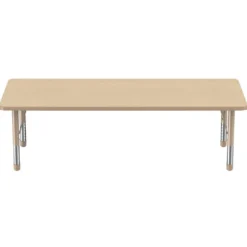 Environments® 30" x 72" Rectangle Activity Table with Adjustable Chunky Legs - Maple/Maple