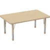 Environments® 30" x 48" Rectangle Table with Adjustable Chunky Legs - Maple/Maple