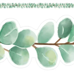 Eucalyptus Die Cut Border Trim - 12 Pieces