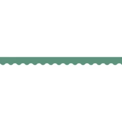 Eucalyptus Green Scalloped Border Trim - 12 pieces